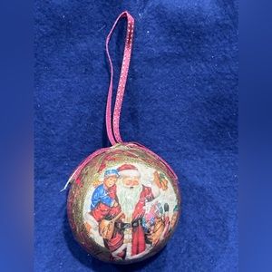 Heirloom Decoupage Victorian Style Christmas Ornament